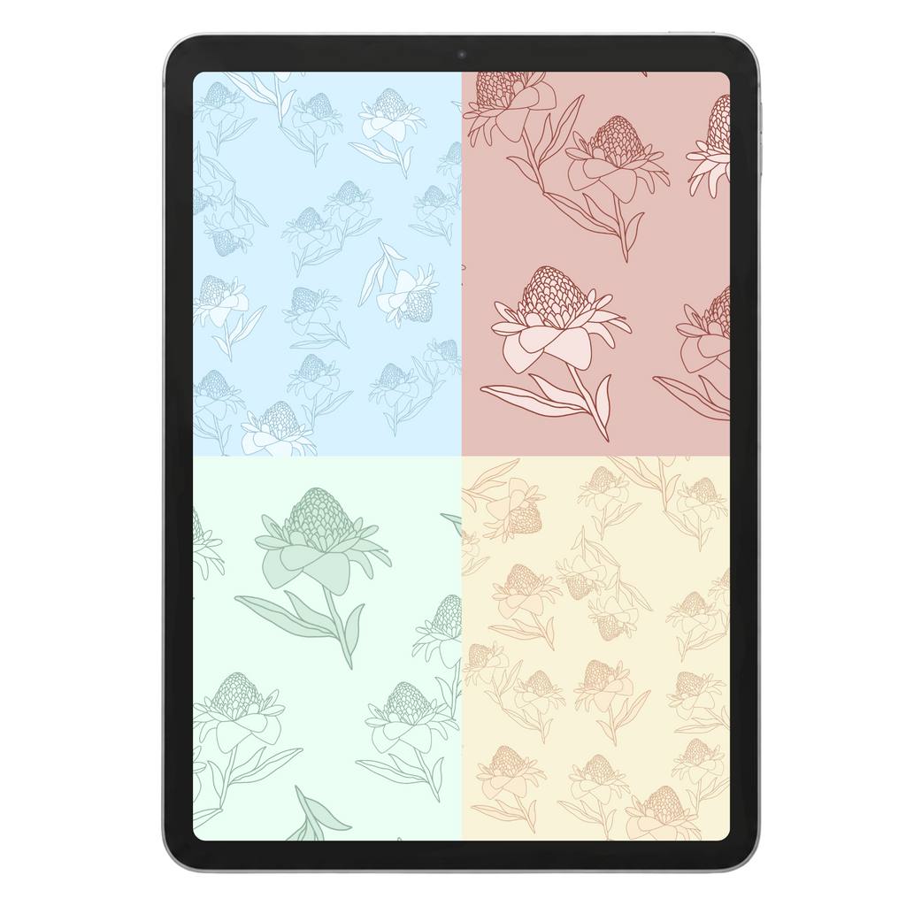 Torch Ginger Repeat Surface Pattern #1841
