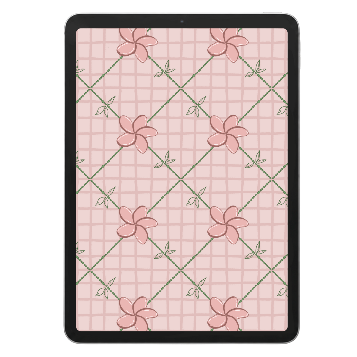 Plumeria Line Repeat Surface Pattern #1580