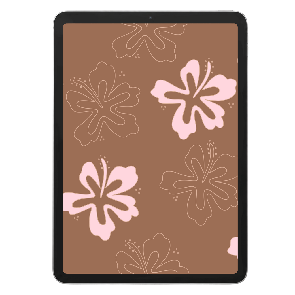 Abstract Hibiscus Repeat Surface Pattern #1014