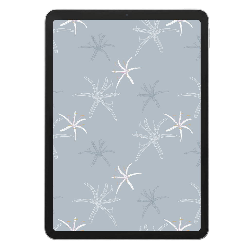 Spider Lily Trio Repeat Surface Pattern #1771