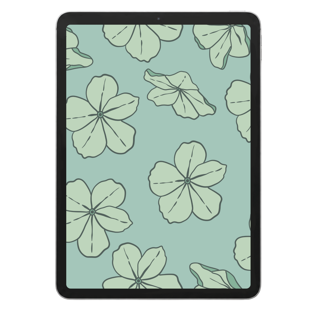 Seafoam Oleander Surface Pattern #1732