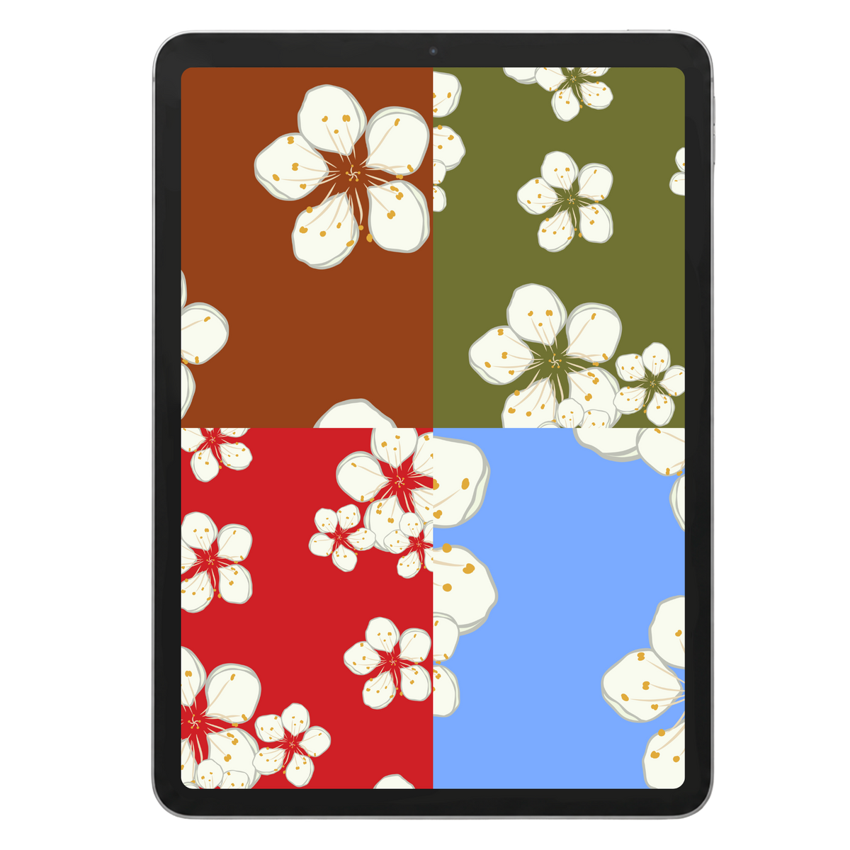 Plum Blossom Repeat Surface Pattern #1564