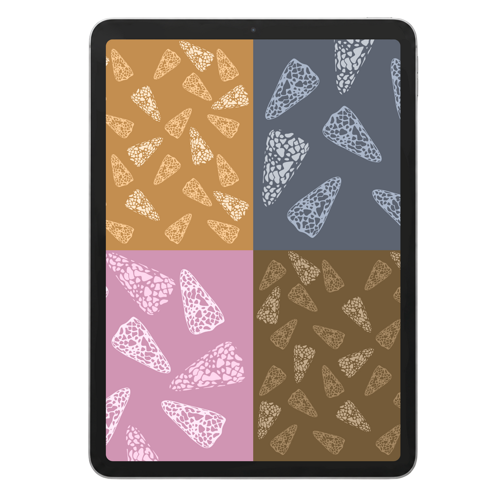 Marble Cones Repeat Surface Pattern #58