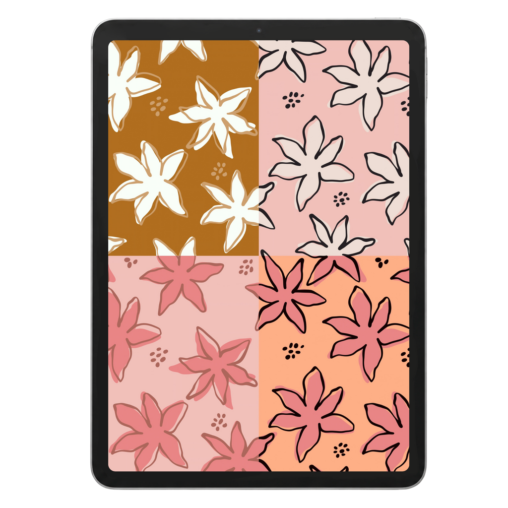 Playful Tiare Repeat Surface Pattern #1561