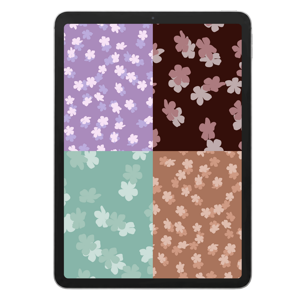 Scattered Flower Repeat Surface Pattern #1729
