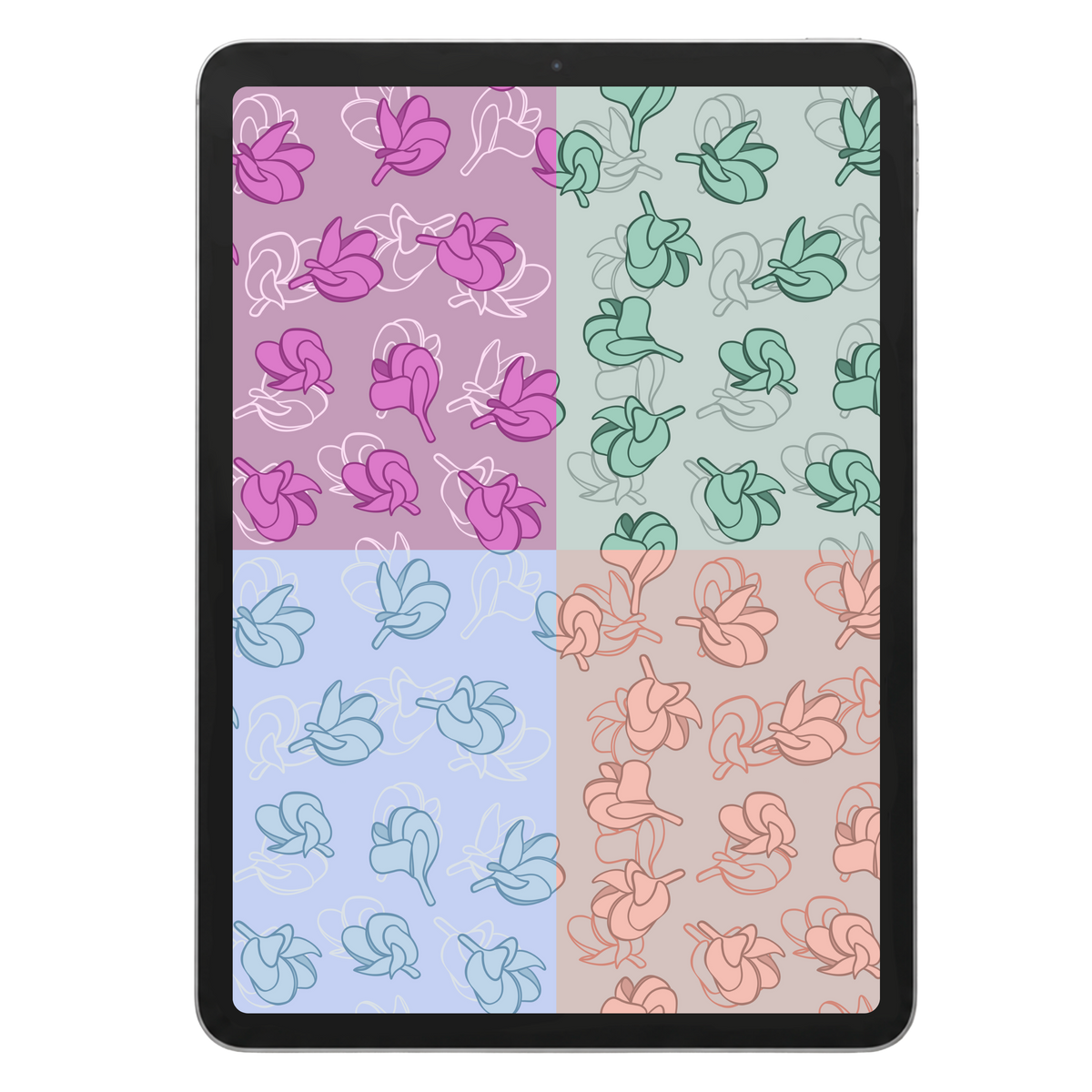 Baby Plumeria Repeat Surface Pattern #1049