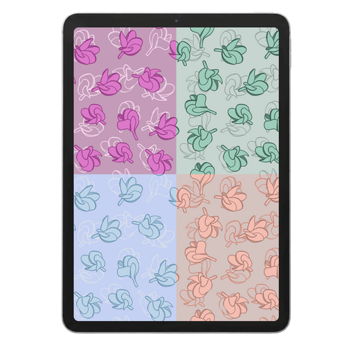 Baby Plumeria Repeat Surface Pattern #1049