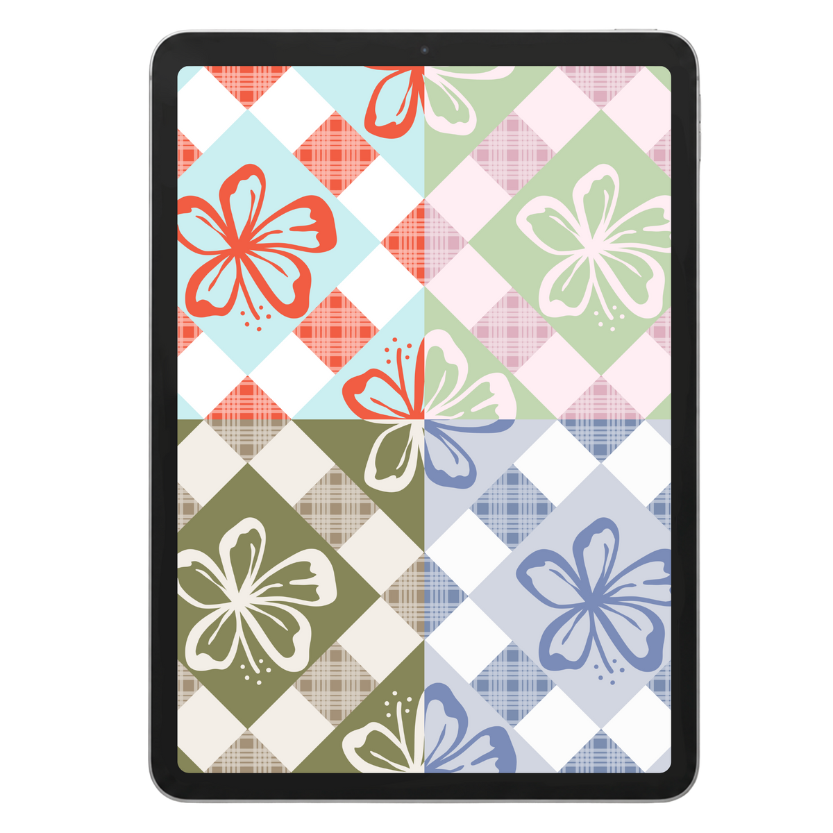 Quirky Hibiscus Repeat Surface Pattern #1644