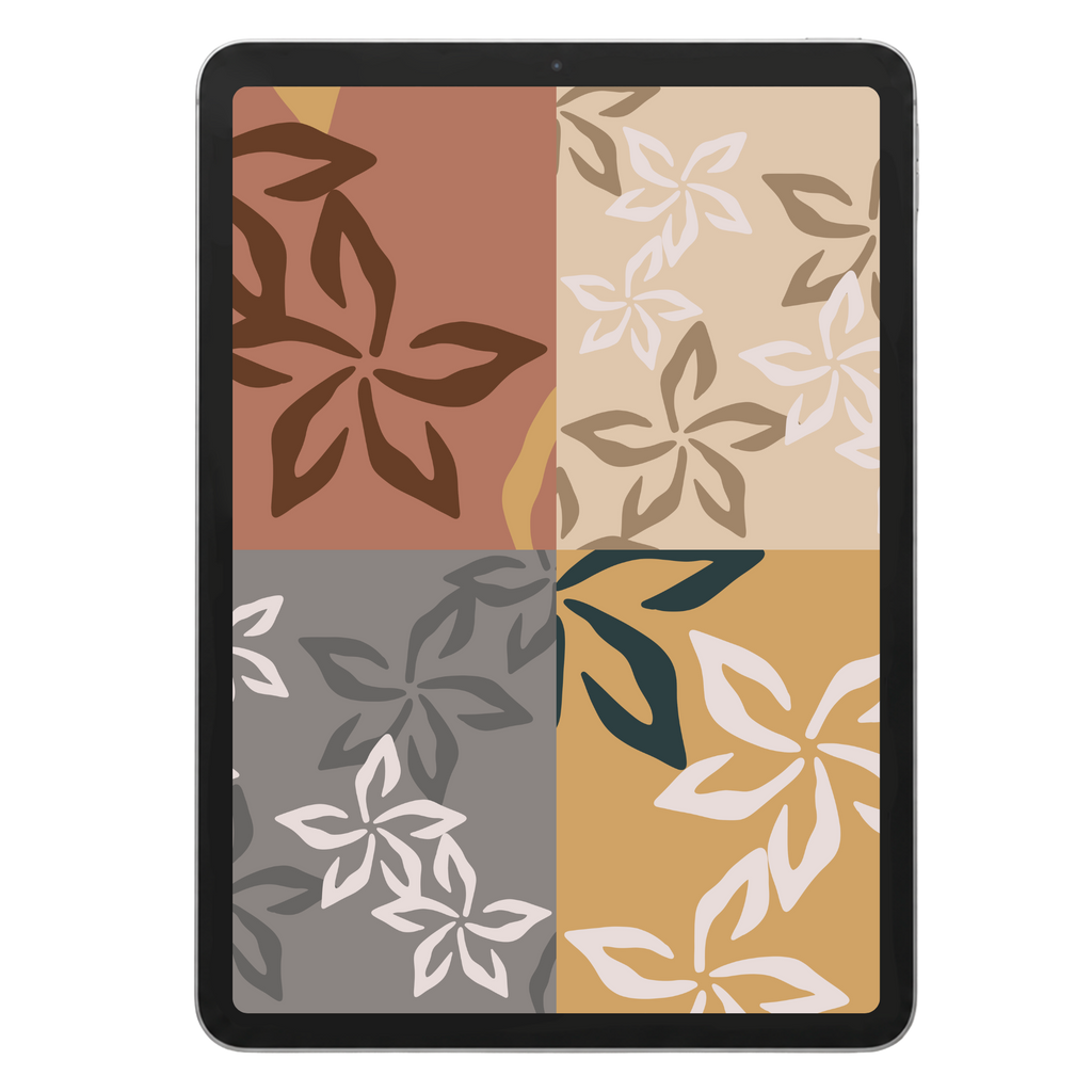 Dainty Plumeria Repeat Surface Pattern #1154