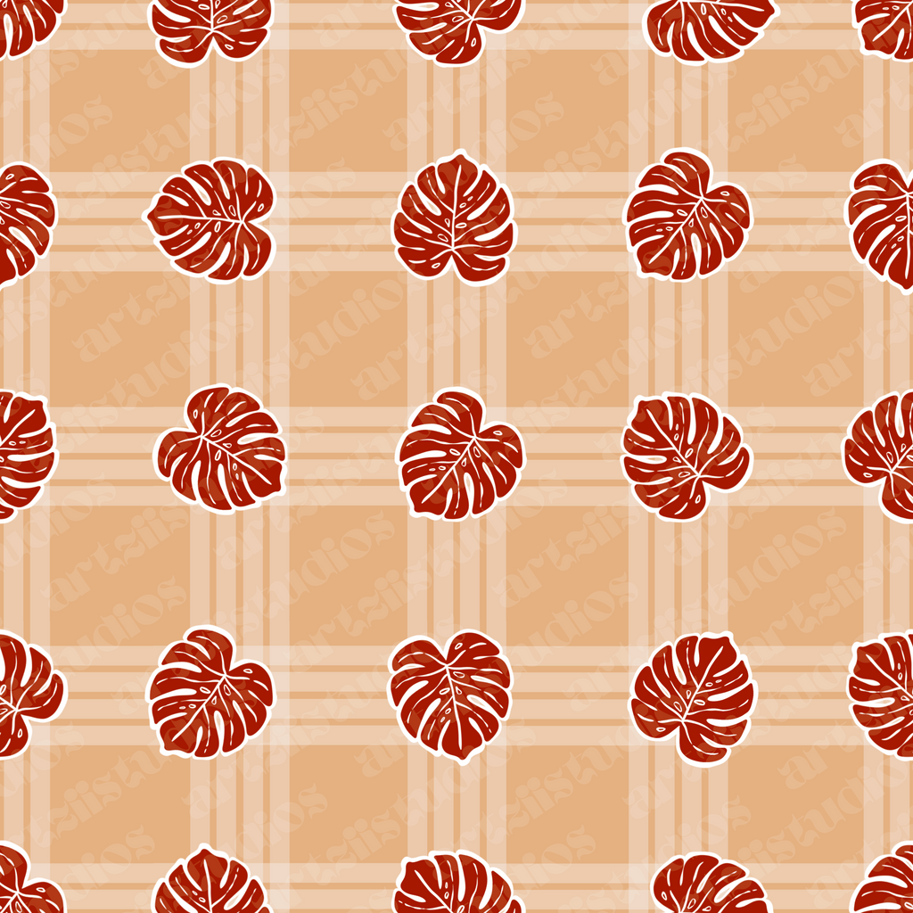 Palaka Monstera Exclusive Surface Pattern for Bangles By Joii