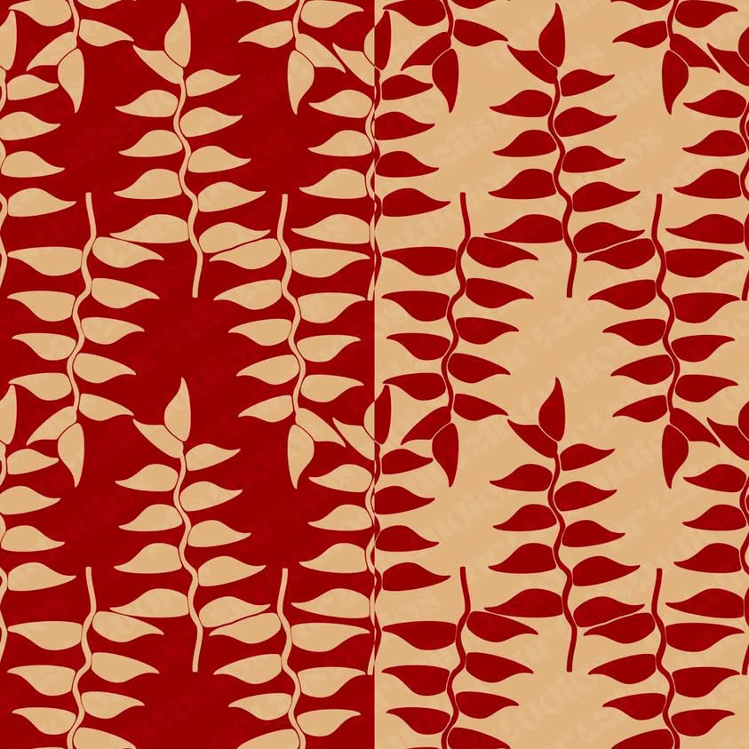 Heliconia and Ginger Surface Pattern for Poli'ahu Hawaii