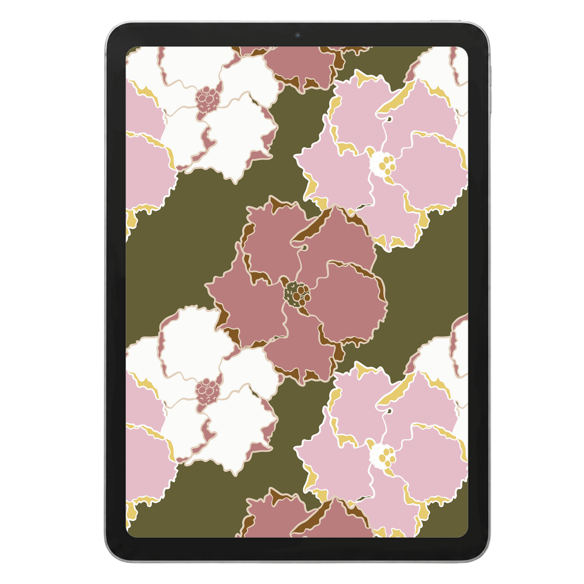 Fun Hibiscus Repeat Surface Pattern #44