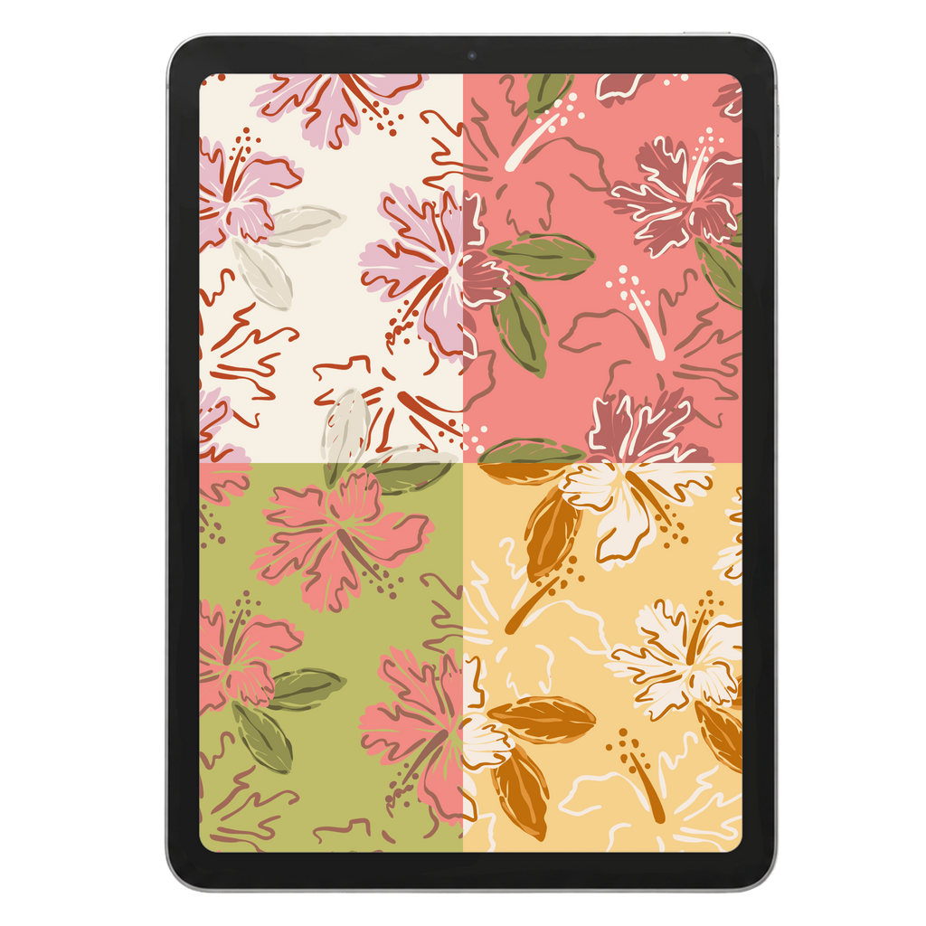Hibiscus Repeat Surface Pattern #116