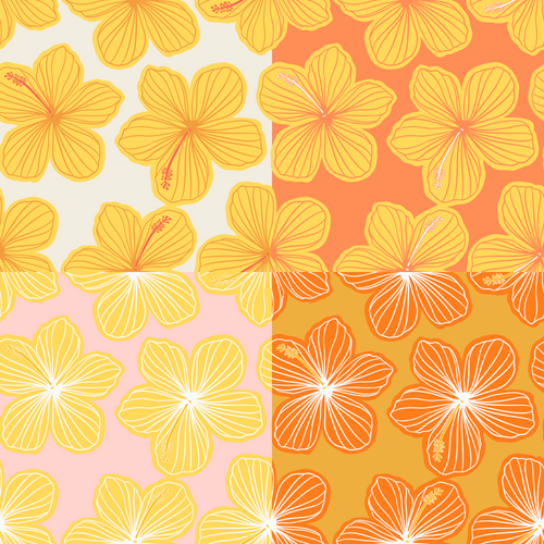 Exclusive Hibiscus Pattern for Kellie