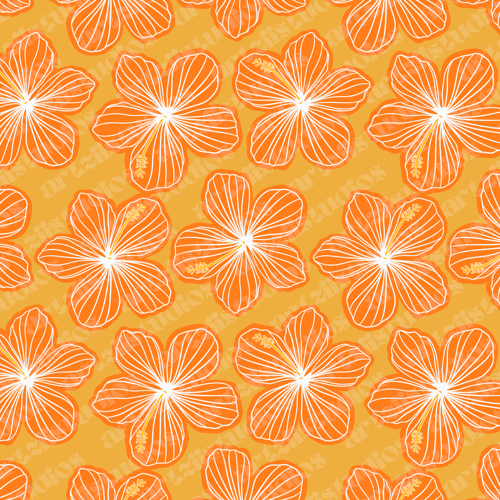 Exclusive Hibiscus Pattern for Kellie