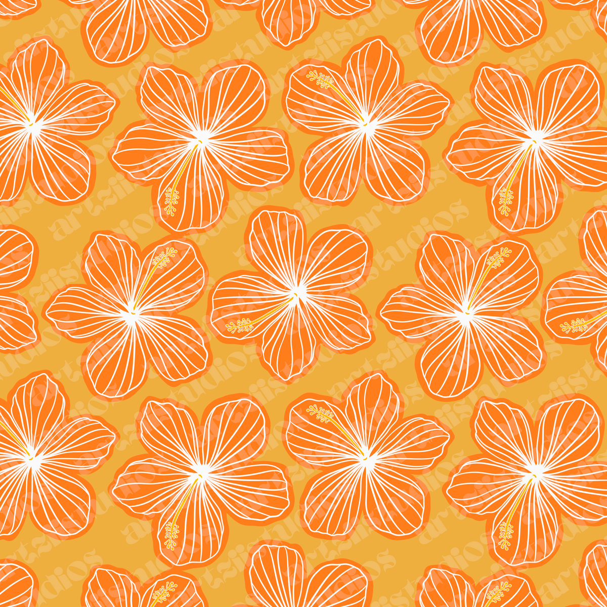 Exclusive Hibiscus Pattern for Kellie