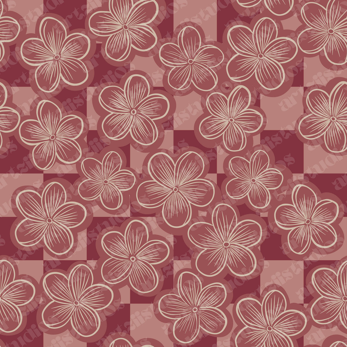 Checkered Flower Exclusive Pattern
