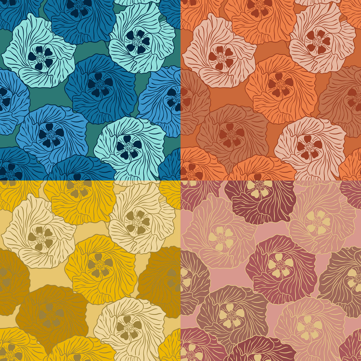 Exclusive Milo Flower Repeat Surface Pattern