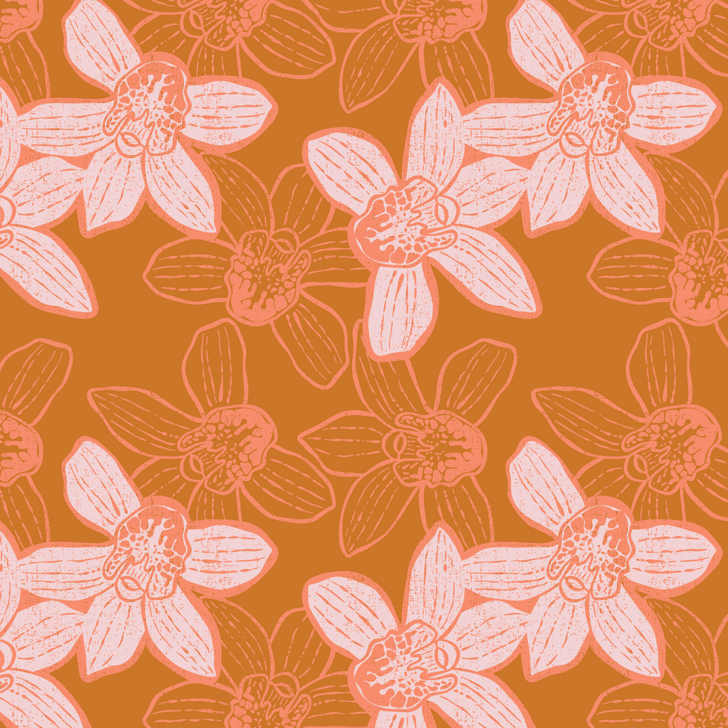 Exclusive Orchid Repeat Surface Pattern for Valerie