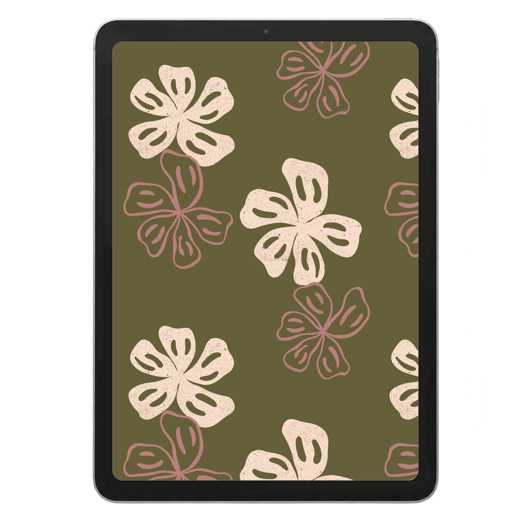 Retro Hibiscus Repeat Surface Pattern #70