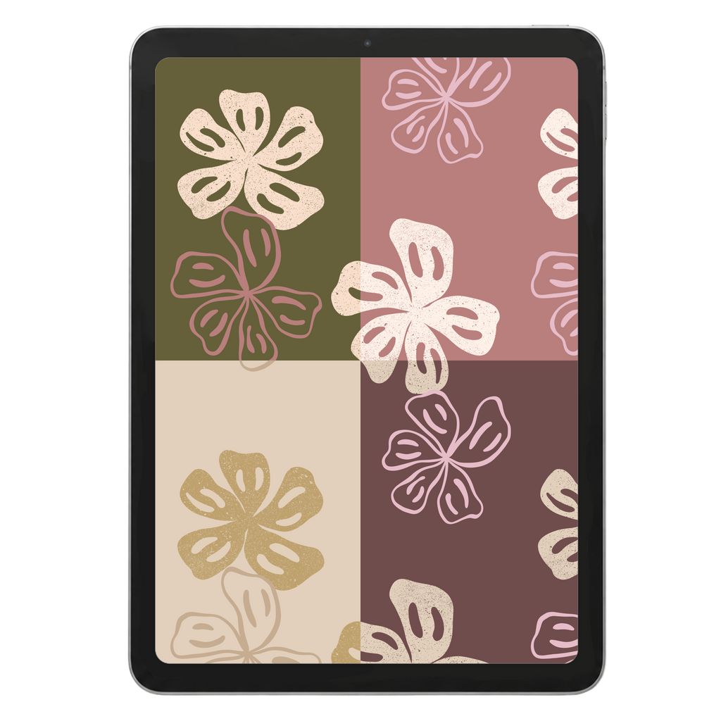 Retro Hibiscus Repeat Surface Pattern #70