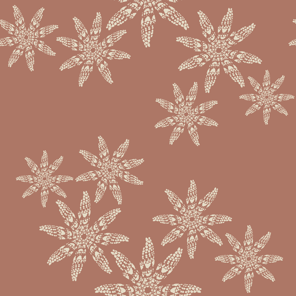 Miter Snowflakes Repeat Surface Pattern
