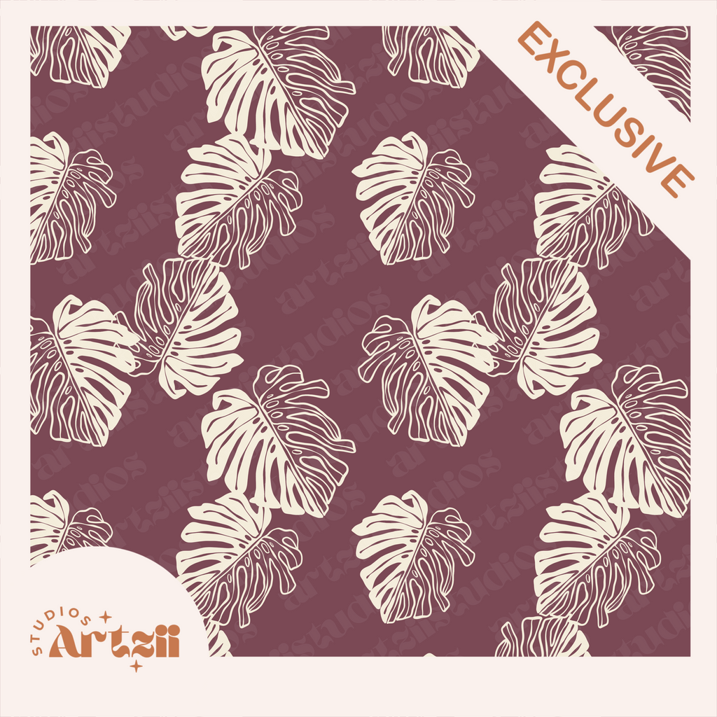 Monstera Repeat Surface Pattern #66