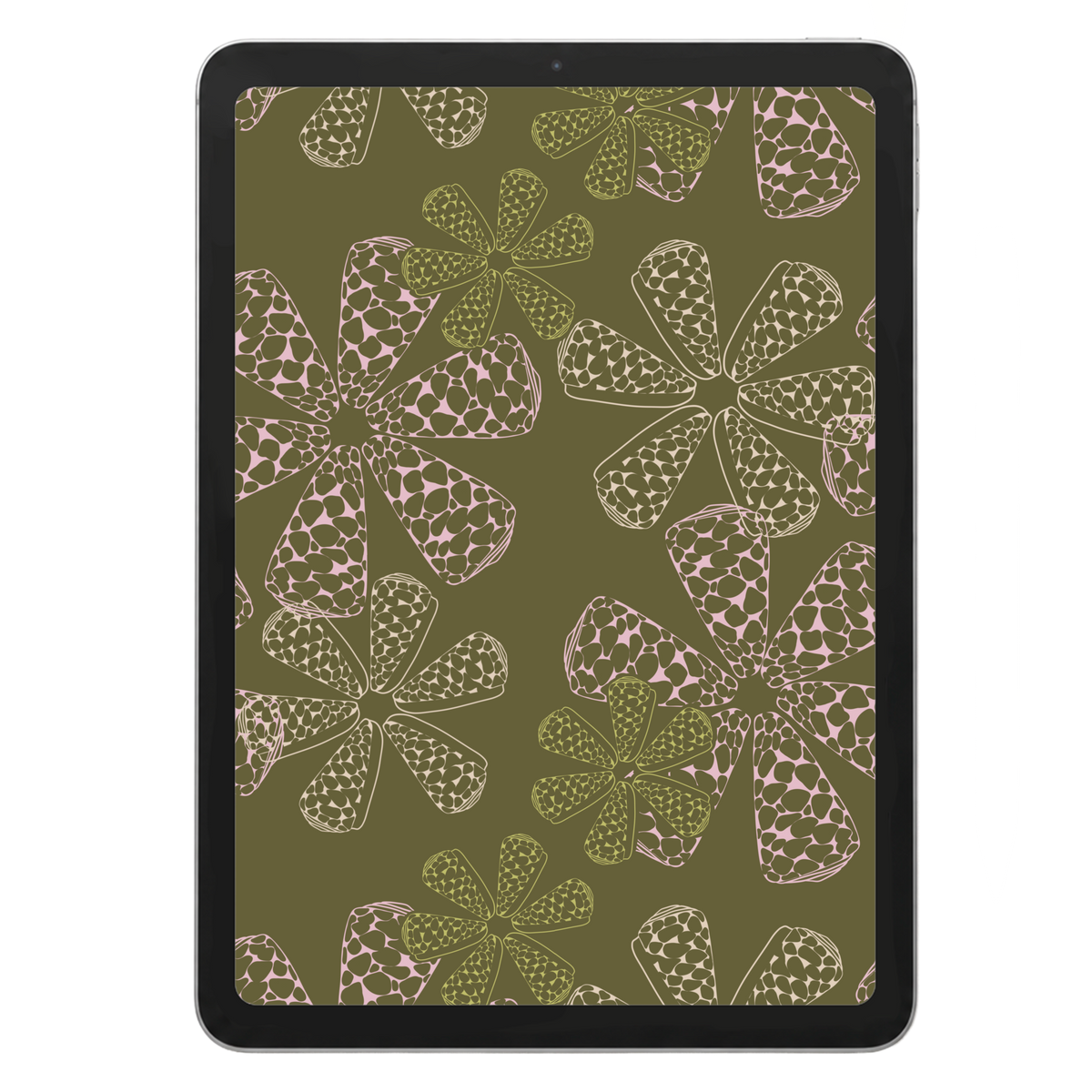 Penniform Cone Seamless Pattern
