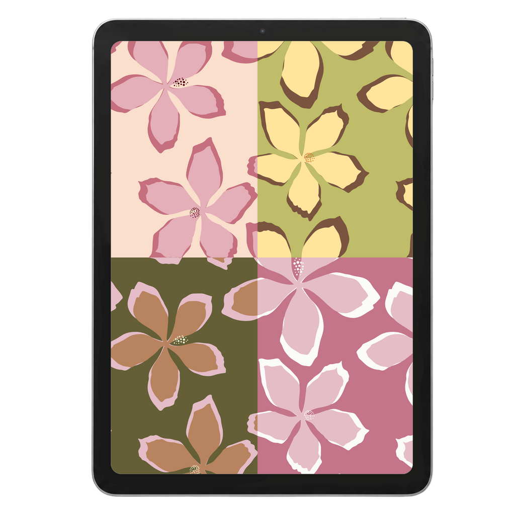 Scarlet Hibiscus Repeat Surface Pattern #1728