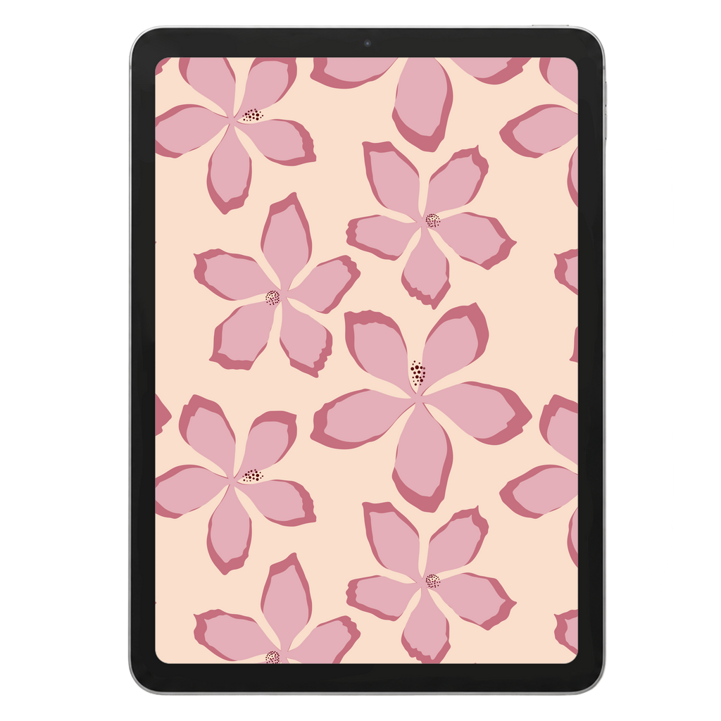 Scarlet Hibiscus Repeat Surface Pattern #1728