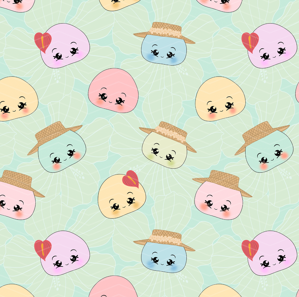 Hawaii Mochi Surface Pattern for The Mochi Mama