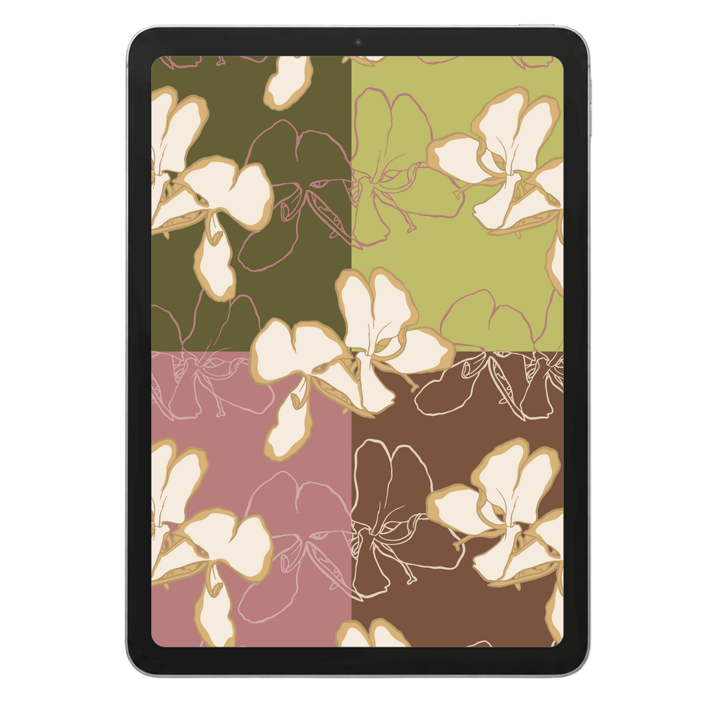 Summer Butterfly Ginger Repeat Surface Pattern #1779