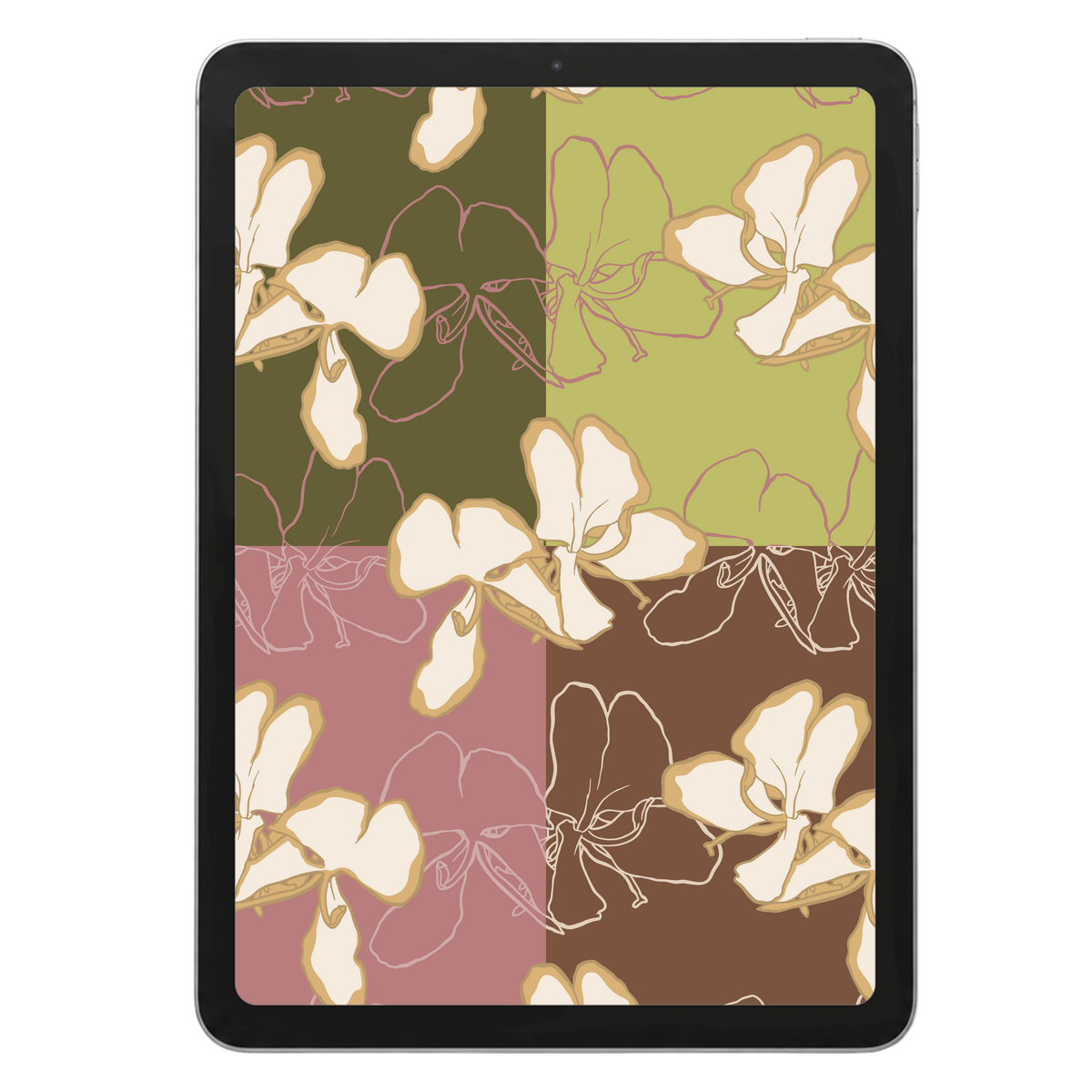 Summer Butterfly Ginger Repeat Surface Pattern #1779