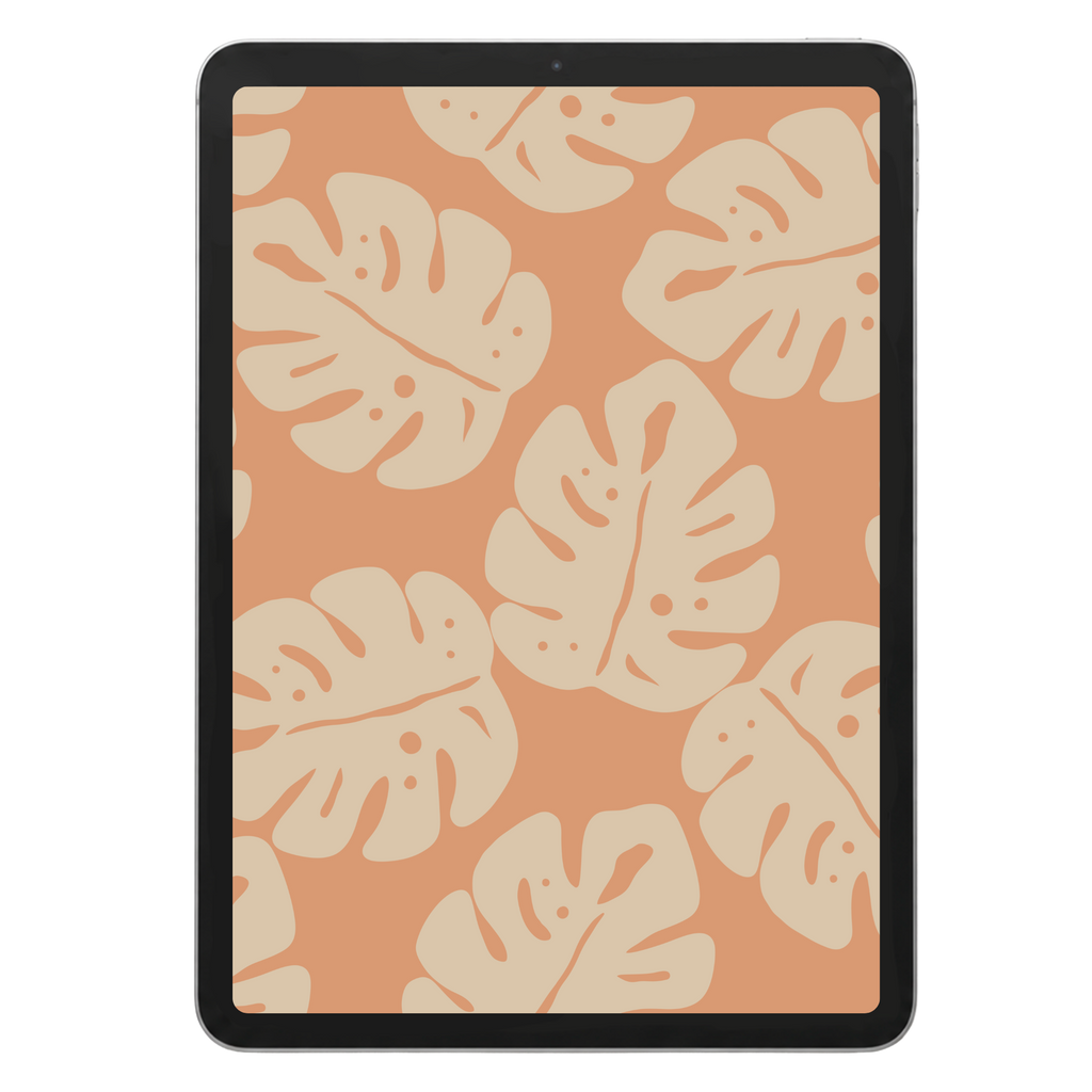 Retro Monsterra Surface Pattern #1688