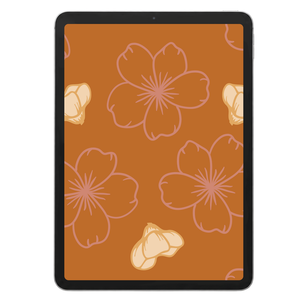 Minimal Cherry Blossom Seamless Pattern $1451