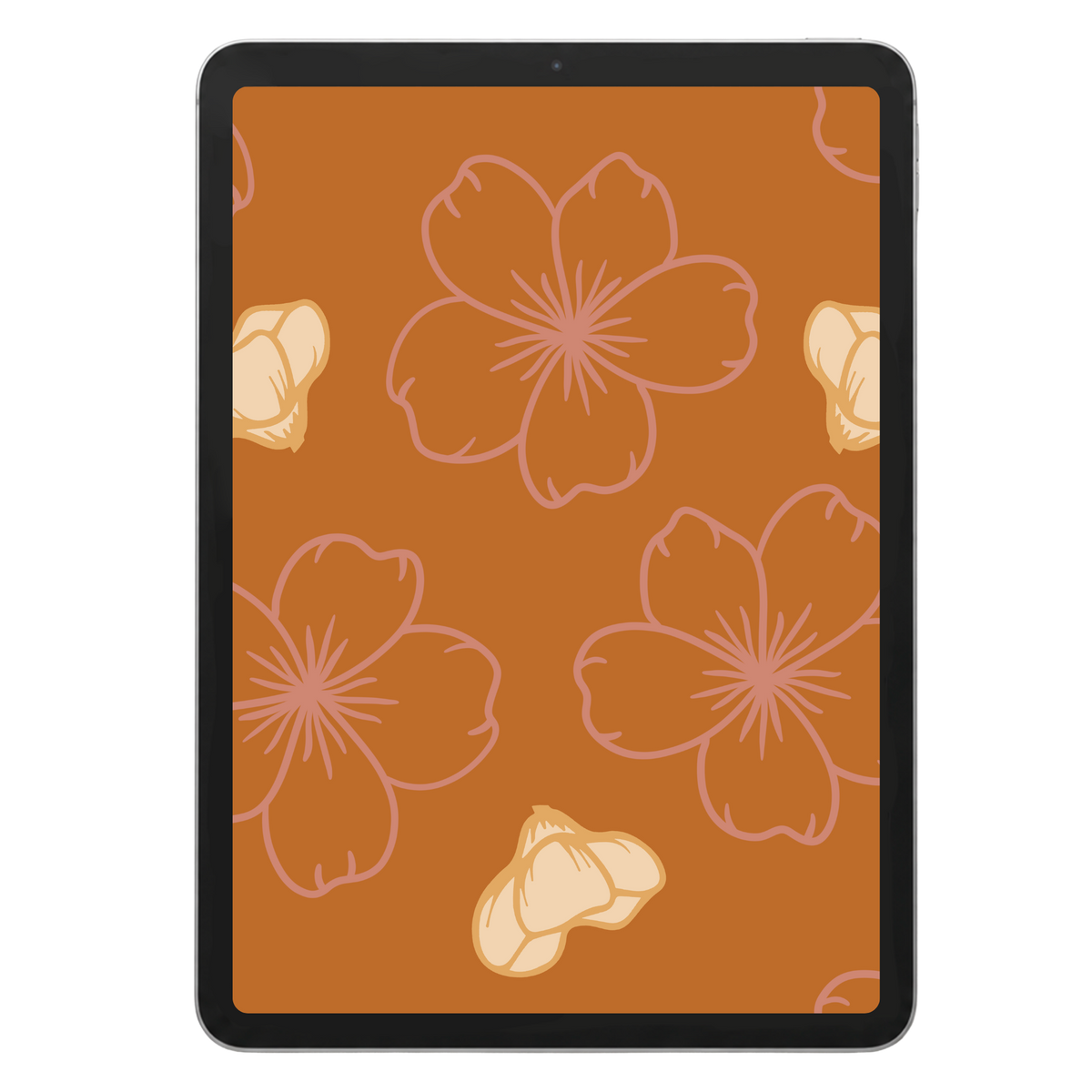 Minimal Cherry Blossom Seamless Pattern $1451