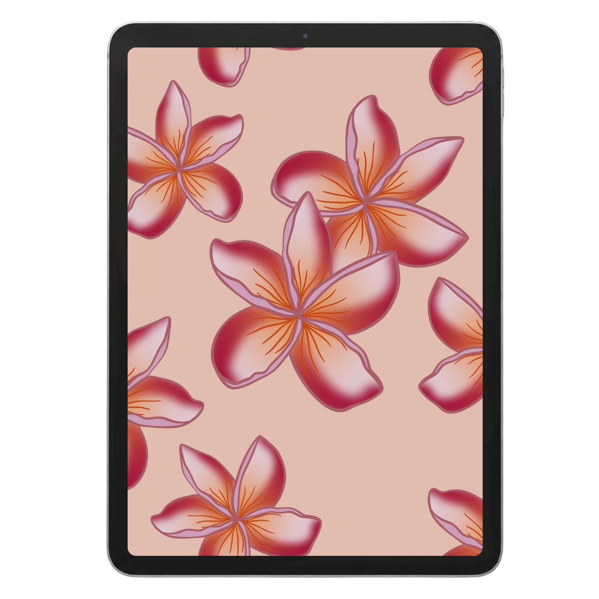 Plumeria Pick Repeat Surface Pattern #67