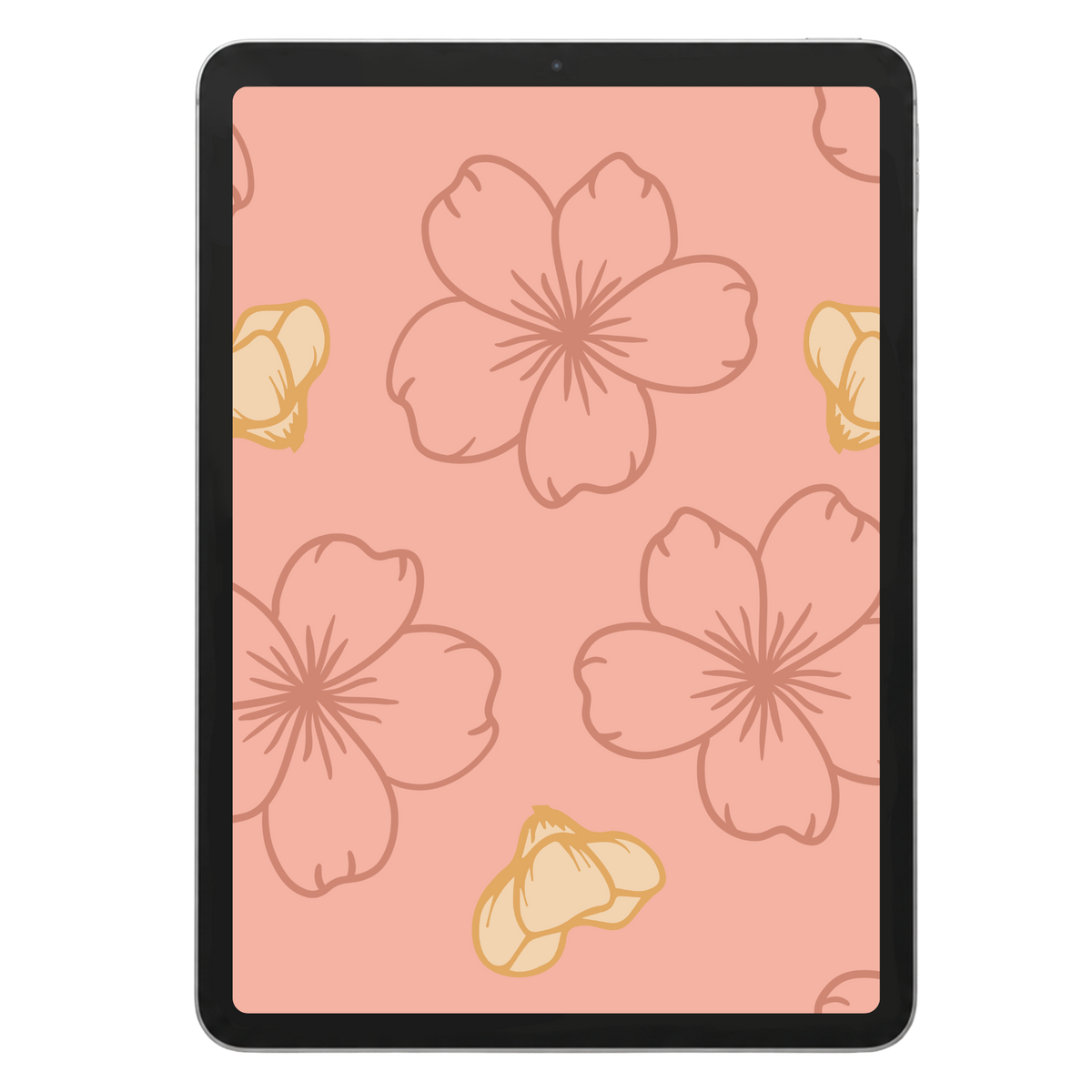 Minimal Cherry Blossom Seamless Pattern $1451