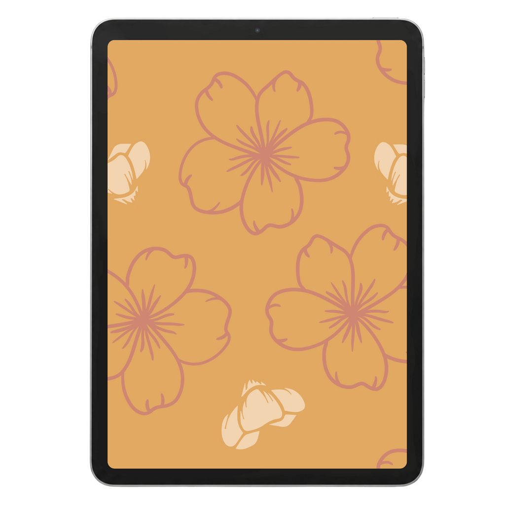 Minimal Cherry Blossom Seamless Pattern $1451