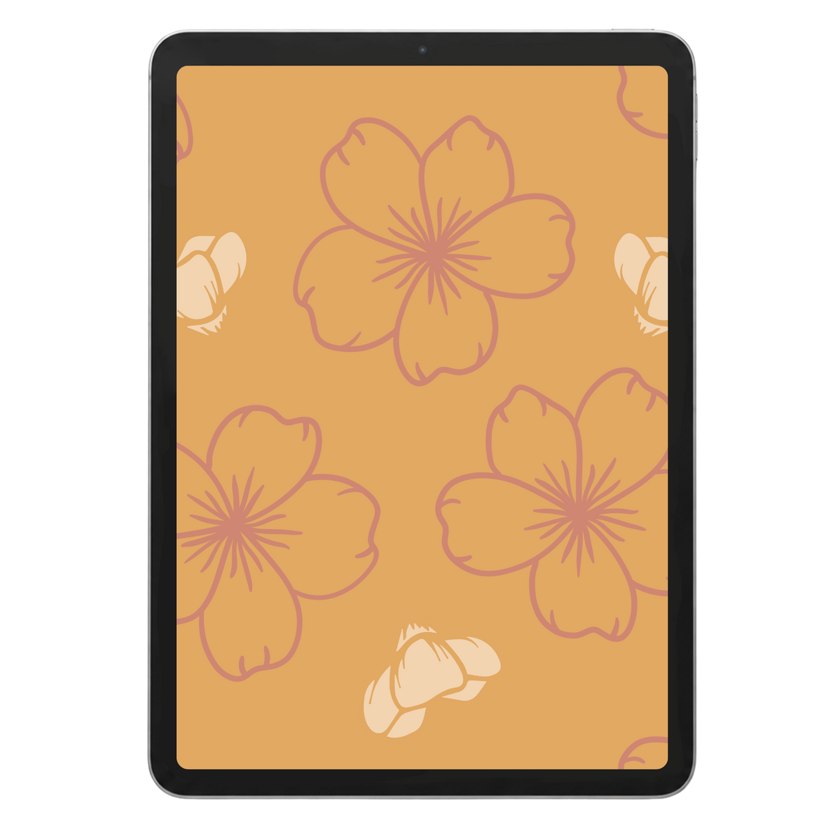 Minimal Cherry Blossom Seamless Pattern $1451