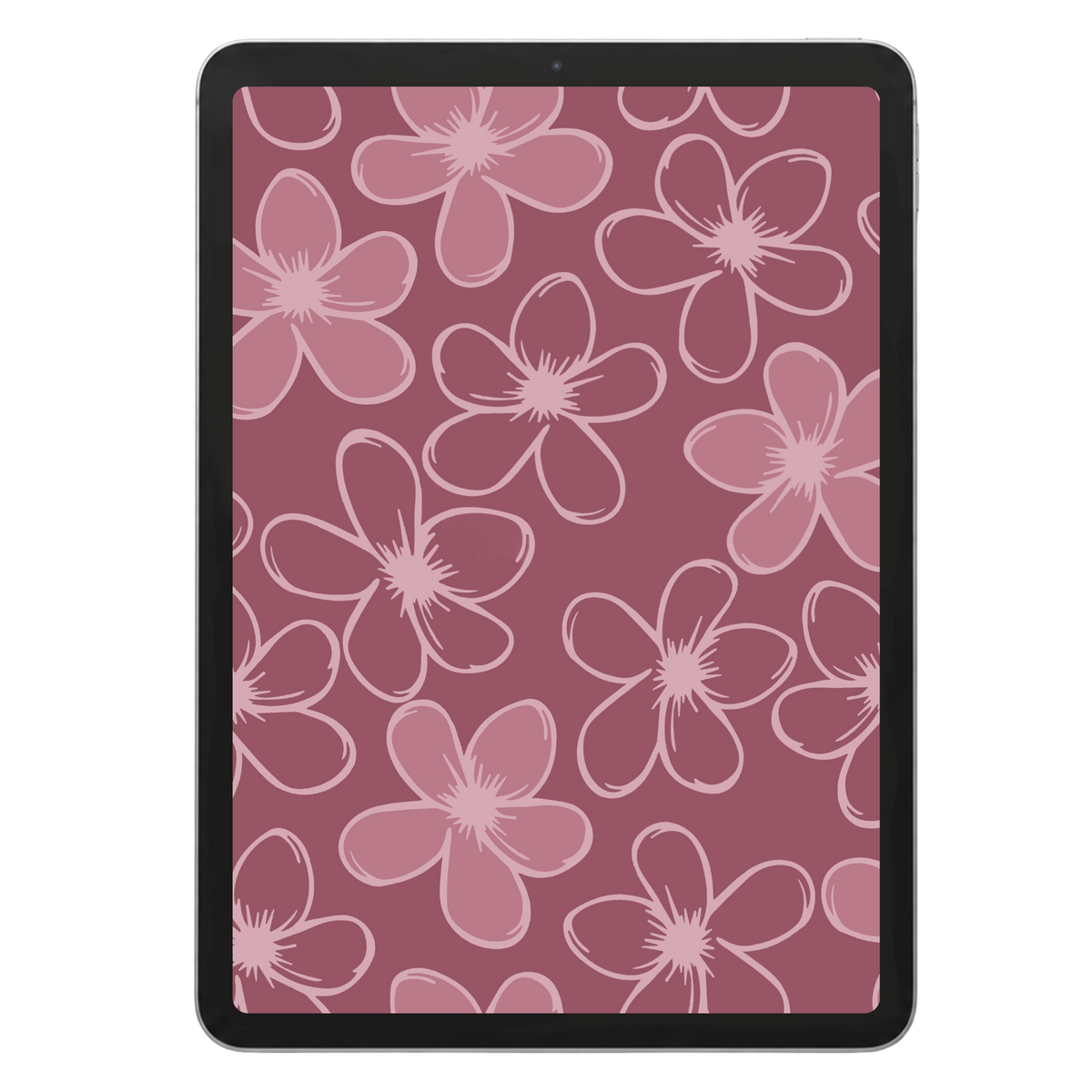 Retro Purple Flower Seamless Pattern #1704
