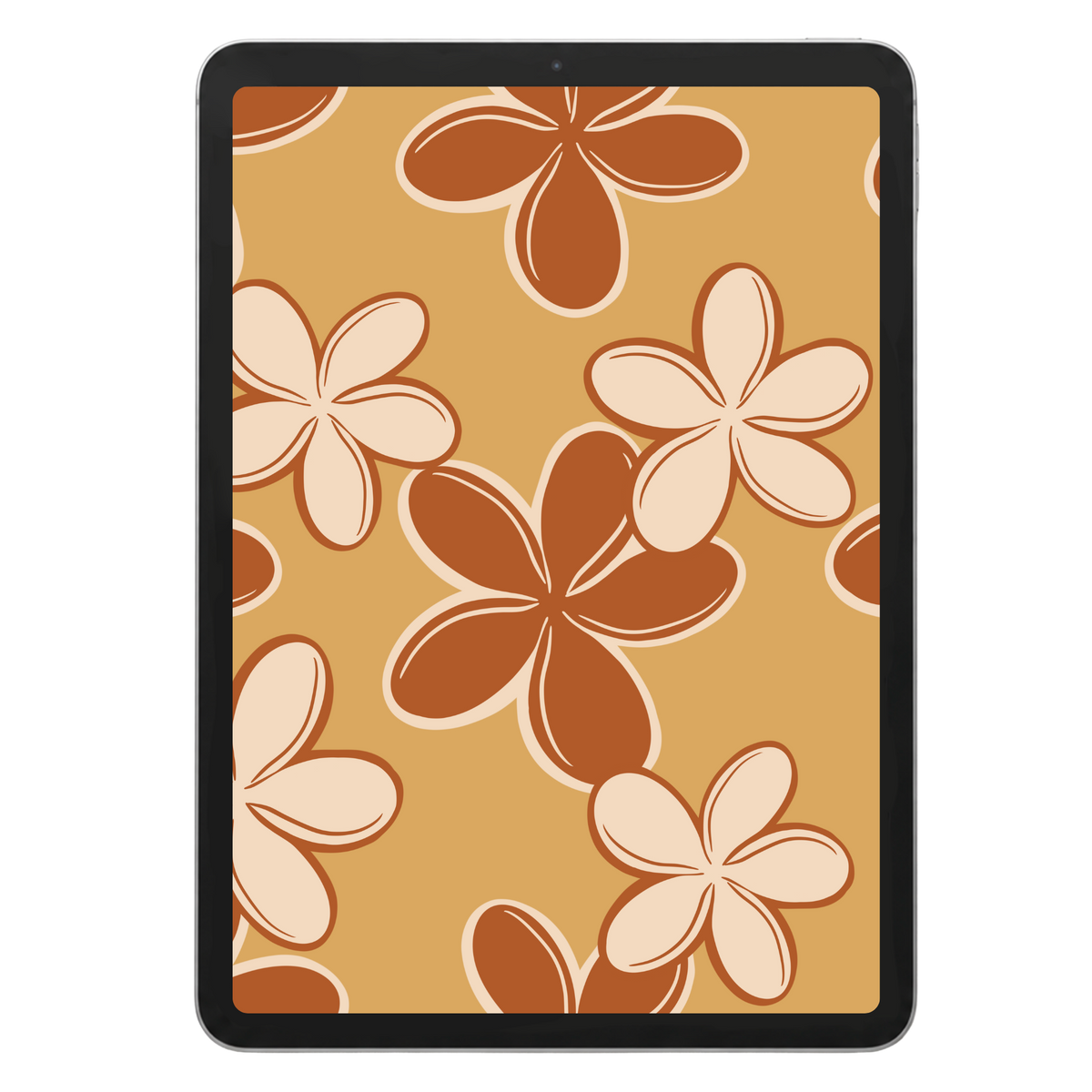 Retro Plumeria Surface Pattern #1696