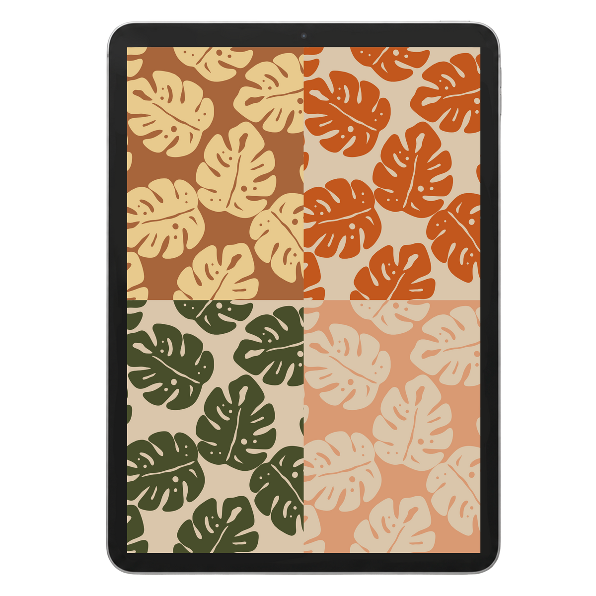 Retro Monsterra Surface Pattern #1688